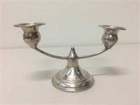 A sterling silver candelabrum