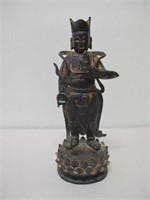 Chinese gilt bronze figure of Guandi