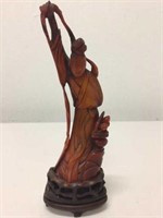 Antique Chinese carved horn figure of a lady