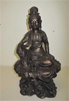 Large bronze figure of a Bodhisattva