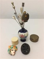 Eight various vintage hatpins