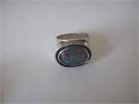 Sterling silver Opal handmade ring