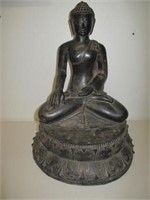 Bronze Buddha on double lotus base