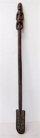Trobriand carved spatula 96cms long