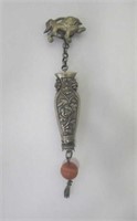 Chinese antique silver metal pendant
