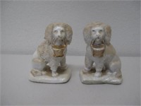 Pair miniature Staffordshire Spaniels