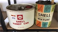 2 x SHELL FUEL CANS