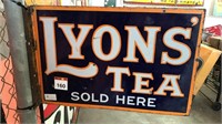 LYONS TEA POSTMOUNT SIGN