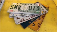 5 x NUMBER PLATE