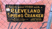 CLEVELAND EMBOSSED SIGN