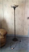 6' stained leaded glass floor lamp