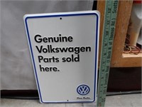 Genuine Volkswagen Parts Tin Sign