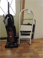 Vacuum and step stool