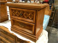 Pair of Vintage Night Stands w/ 2 Drawers