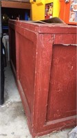 48" x 20" x 24" wooden crate with lid, no contents