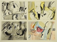 Four Panel Abstract, Mary Howard