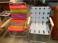 2 Folding Beach Chairs