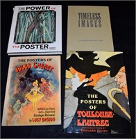 Four Books on Posters, Including Lautrec