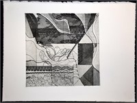 Grayscale  Abstract Etching, Mary Howard