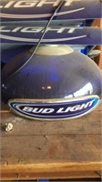 2- Bud Light hanging lights, round 20"