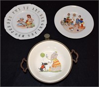 'Three Children's Dishes incl. Warming Bowl