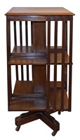 Antique Mahogany Revolving Bookcase