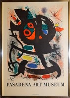 Framed 1969 Joan Miro Exhibition Poster