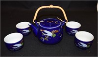 Blue Japanese Tea Set