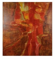 Orange Abstract, Ann Benson