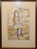 Framed "Picture Book" Print by Irving Amen 47/200