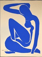 1952 Henri Matisse Seriagraph - Nu Bleu