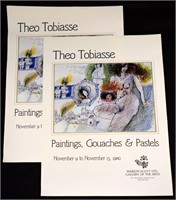 Three 1980 Theo Tobiasse Exhibition Posters
