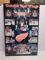 Detroit red Wings Large Wall Plaque 1997 Stanley
