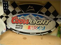 COORS LIGHT NASCAR TIN SIGN