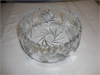 Cut Crystal Bowl -  leaded glass