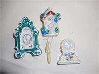 (3) Occupied Japan Miniature Clocks