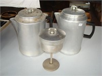 Aluminum coffee percolators (2)