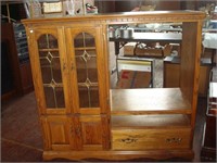 Oak entertainment center