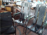 Metal outdoor chairs (3)
