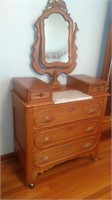 Victorian Dresser with marble top and mirror