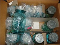 Blue Ball quart jars with 5 zinc lids (12)