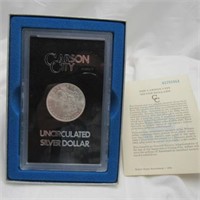 1883 CC MORGAN SILVER DOLLAR UNC GSA BOXED