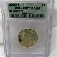 2000 S SACAGAWEA $1 PR 70 DCAM ICG