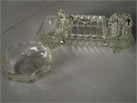 Clear glass smoke set