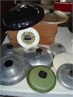 odd lot of pan lids
