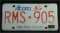 Alberta Fleet License Plate