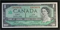 1967 Canada Centennial $1 bill - Beattie and