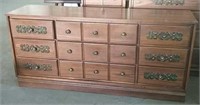 9 drawer Dresser -no mirror - 65x18x30H