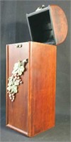 Wood Wine Bottle holder with grape detail