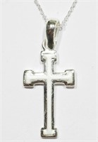 2B- Sterling Silver Cross Necklace $120